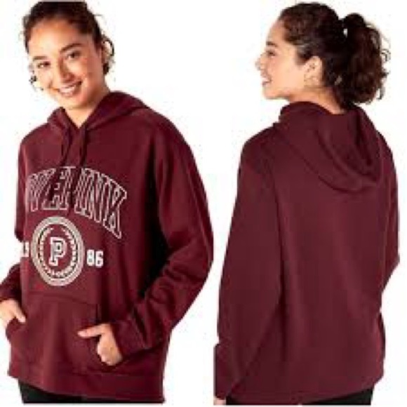 Victoria's Secret PINK HERITAGE LOGO 1986 CAMPUS PULLOVER HOODIE Women’s - Picture 1 of 9